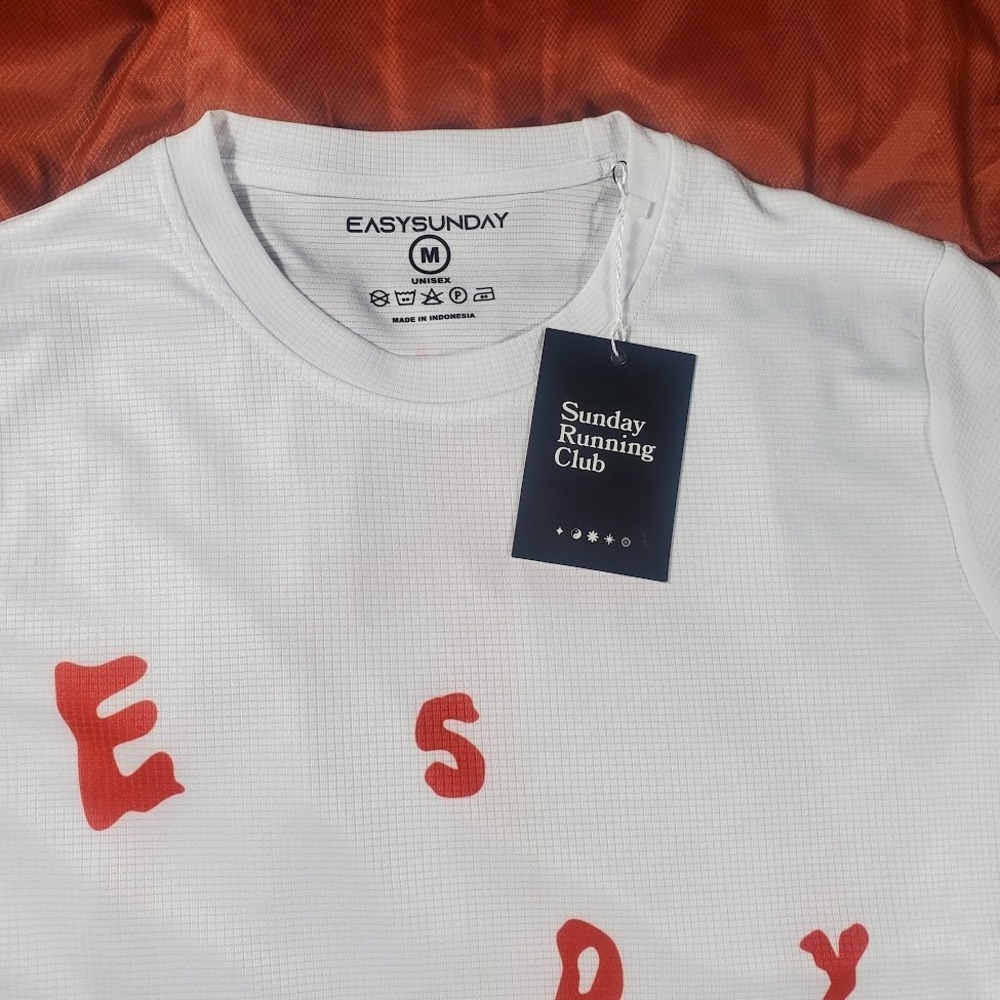 NWT Easysunday Run & Peace Florence Long Sleeve Running‎ Jersey Med White Unisex - Picture 5 of 14